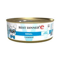 Best Dinner Vet Profi Renal Индейка консервы для собак при почечных заболеваниях Вес 100 г