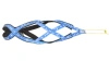 Шлейка ездовая классическая Невский Ангел (подкладка сеточка) со светоотражением Размер L, Цвет на голубом белая упряжка