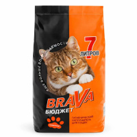 BRAVA Бюджет Наполнитель минеральный впитывающий Объем 7 л
