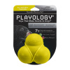 Жевательный тройной мяч с пищалкой и ароматом для собак SQUEAKY BOUNCE BALL, Playology Цвет желтый