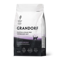 GRANDORF VET Hypoallergenic Сухой корм для кошек с пищевой аллергией или непереносимостью Вес 0,4 кг