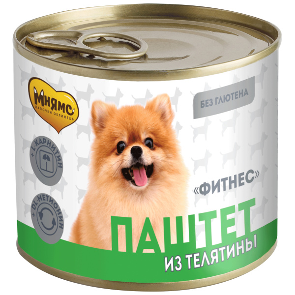 Мнямс Паштет из телятины для собак всех пород «ФИТНЕС» 200 г