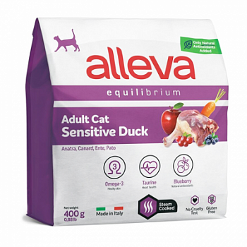 Alleva Equilibrium Sensitive Duck корм с уткой для кошек с чувствительным пищеварением
