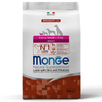 Monge Speciality Line Extra Small Ягненок, рис и картофель Сухой корм для собак миниатюрных пород Вес 0,8 кг
