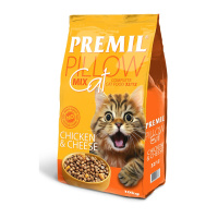Premil Pillow mix Chicken&Cheese Курица и сыр Сухой корм для кошек всех возрастов Вес 10 кг