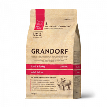 GRANDORF Ягненок с индейкой для домашних кошек