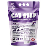 CAT STEP Arctic Lavender Наполнитель впитывающий силикагелевый с ароматом лаванды Объем 3,8 л