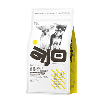 AJO Basic Line Very Small Puppy&Junior Индейка с гречкой Сухой корм для щенков миниатюрных пород
