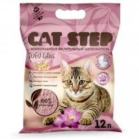 CAT STEP Tofu Lotus Наполнитель комкующийся Тофу с ароматом лотоса Объем 12 л