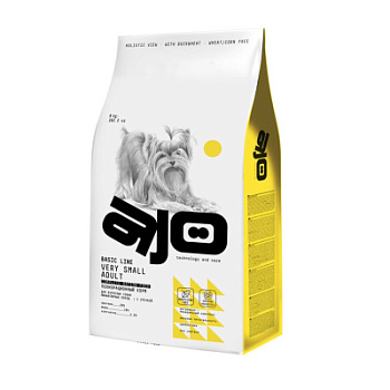 AJO Basic Line Very Small Индейка и ягненок с гречкой Сухой корм для собак миниатюрных пород