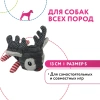 Олень с пищалкой разноцветный, 13 см размер S, Petpark