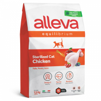 Alleva Equilibrium Sterilized Chicken Курица Сухой корм для стерилизованных кошек Вес 1,5 кг