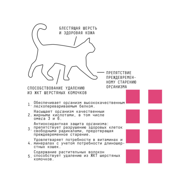 AJO Special Line Skin&Hair Лосось и индейка Сухой корм для кошек для здоровой кожи и красивой шерсти