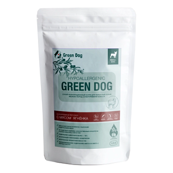GREEN DOG HYPOALLERGENIC Ягненок для взрослых собак собак мелких пород