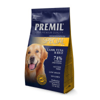 Premil Super Premium Special 26/16 Ягненок и тунец Сухой корм для собак с придирчивым вкусом. Вес 0,9 кг