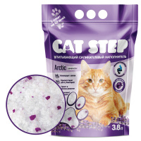 CAT STEP Arctic Lavender Наполнитель впитывающий силикагелевый с ароматом лаванды Объем 3,8 л