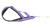 Шлейка ездовая классическая Невский Ангел (подкладка сеточка) со светоотражением Размер M, Цвет на фиолетовом белая упряжка