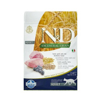 Farmina N&D Низкозерновой Ягненок, спельта, овес и черника Сухой корм для кошек Вес 0,3 кг