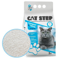 CAT STEP Compact White Original Наполнитель комкующийся минеральный Объем 5 л