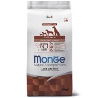 Monge Speciality Line Puppy&Junior Ягненок и рис Сухой корм для щенков всех пород Вес 2,5 кг