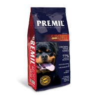 Premil Super Premium Sport 25/20 Курица и тунец Сухой корм для активных и рабочих собак Вес 15 кг