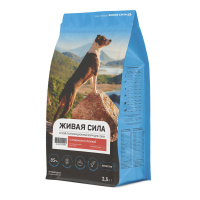 Живая Сила Ягненок и клюква Сухой корм для взрослых собак всех пород. Крупная гранула Вес 2,5 кг