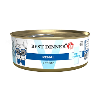 Best Dinner Vet Profi Renal Птица консервы для собак при почечных заболеваниях