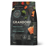 GRANDORF Fresh Лосось с бататом для стерилизованных кошек Вес 0,4 кг