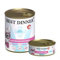 Best Dinner Exclusive Vet Profi Gastro Intestinal Телятина с потрошками консервы для собак с чувствительным пищеварением