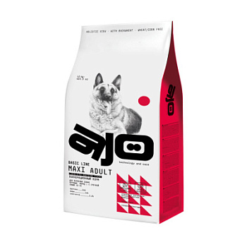 AJO Basic Line Maxi Индейка и оленина с гречкой Сухой корм для собак крупных пород