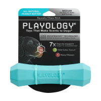 Жевательная палочка с ароматом SQUEAKY CHEW STICK, средняя, Playology Цвет голубой