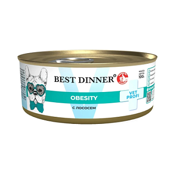 Best Dinner Vet Profi Obesity Лосось консервы для собак для контроля веса