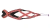 Шлейка ездовая классическая Невский Ангел (подкладка сеточка) со светоотражением Размер XXL, Цвет на красном черная упряжка