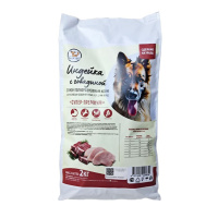 Важный хвост Индейка с говядиной Сухой корм для собак средних и крупных пород Вес 2 кг