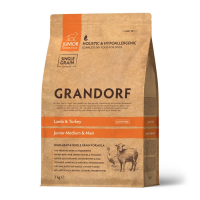 GRANDORF Ягненок с индейкой для юниоров всех пород Вес 3 кг
