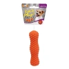 Палка фигурная латексная с хрустом и пищалкой оранжевая 13 см, Jolly Pooch
